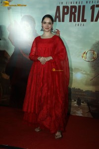 actress Tamannaah Bhatia in a red salwar dress