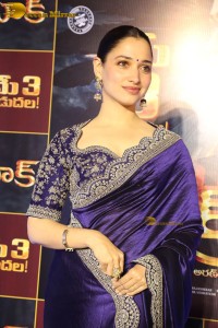 actress Tamannaah Bhatia gorgeous in a dark blue saree