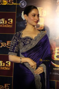 actress Tamannaah Bhatia gorgeous in a dark blue saree