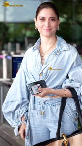 actress Tamannaah Bhatia chic look at airport