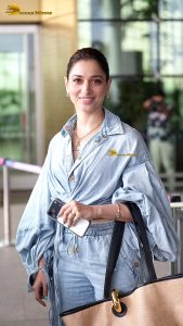 actress Tamannaah Bhatia chic look at airport