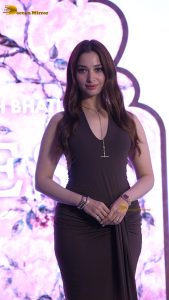 actress tamannaah bhatia pretty in a brown dress