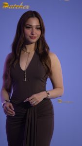 actress tamannaah bhatia pretty in a brown dress