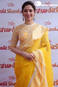 Tamannaah Bhatia in a yellow saree