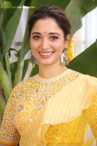 Tamannaah Bhatia in a yellow saree