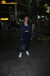 Tamannaah Bhatia at Airport in sweat pants and jacket