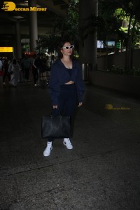 Tamannaah Bhatia at Airport in sweat pants and jacket