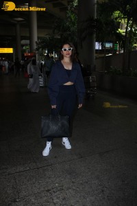 Tamannaah Bhatia at Airport in sweat pants and jacket