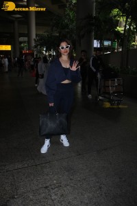 Tamannaah Bhatia at Airport in sweat pants and jacket