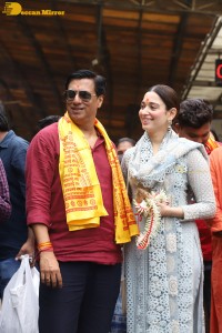 Actress Tamannaah Bhatia visits Siddhivinayak Temple in Mumbai
