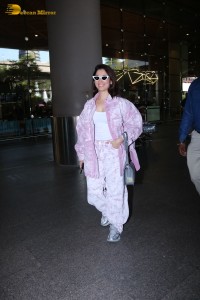 Actress Tamannaah Bhatia at Mumbai Airport