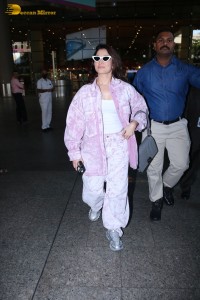 Actress Tamannaah Bhatia at Mumbai Airport