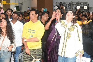 Tamannaah Bhatia and Madhur Bhandarkar promote the film Babli Bouncer
