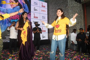 Tamannaah Bhatia and Madhur Bhandarkar promote the film Babli Bouncer