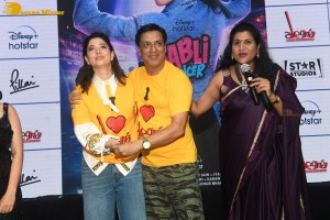 Tamannaah Bhatia and Madhur Bhandarkar promote the film Babli Bouncer