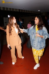 Actresses Tamannaah Bhatia and Mrunal Thakur were spotted at the Mumbai Airport on June 26, 2023
