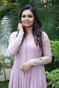 Indian actress tanvi ram in a pink salwar dress