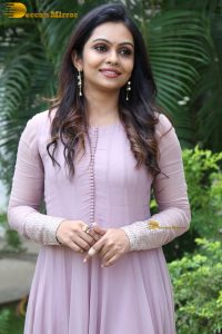Indian actress tanvi ram in a pink salwar dress