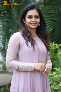 Indian actress tanvi ram in a pink salwar dress