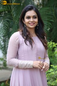 Indian actress tanvi ram in a pink salwar dress