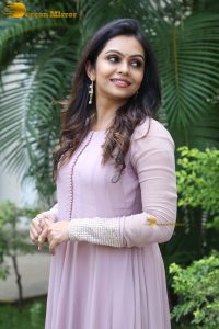 Indian actress tanvi ram in a pink salwar dress