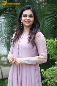 Indian actress tanvi ram in a pink salwar dress