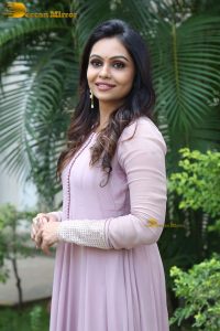 Indian actress tanvi ram in a pink salwar dress