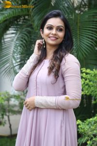 Indian actress tanvi ram in a pink salwar dress