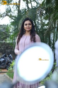 Indian actress tanvi ram in a pink salwar dress