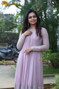 Indian actress tanvi ram in a pink salwar dress
