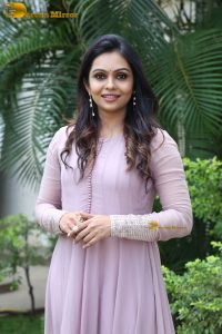 Indian actress tanvi ram in a pink salwar dress