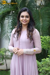 Indian actress tanvi ram in a pink salwar dress