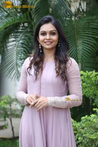 Indian actress tanvi ram in a pink salwar dress