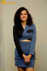Actress Taapsee Pannu glamorous look at a movie function