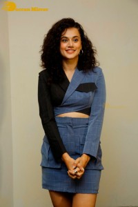 Actress Taapsee Pannu glamorous look at a movie function