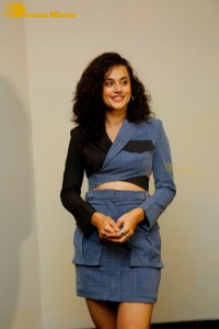 Actress Taapsee Pannu glamorous look at a movie function