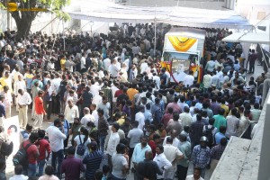 The final journey of nandamuri taraka ratna attended by friends and family