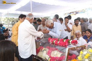 The final journey of nandamuri taraka ratna attended by friends and family