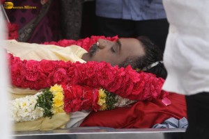 The final journey of nandamuri taraka ratna attended by friends and family