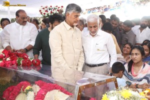 The final journey of nandamuri taraka ratna attended by friends and family