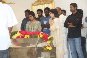 Family and Friends pay last respects to Nandamuri Taraka Ratna