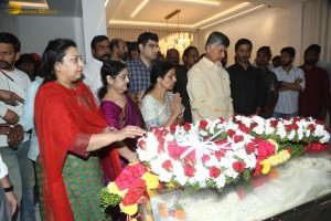 Family and Friends pay last respects to Nandamuri Taraka Ratna