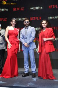 Taskaree Trailer Launch attended by Emraan Hashmi, Zoya Afroz, Amruta Khanvilkar, and Sharad Kelkar