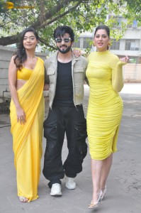 Dheeraj Dhoopar, Divya Agarwal, and Nargis Fakhri promote Tatlubaaz on November 17, 2023