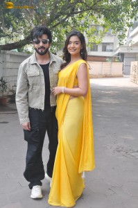 Dheeraj Dhoopar, Divya Agarwal, and Nargis Fakhri promote Tatlubaaz on November 17, 2023