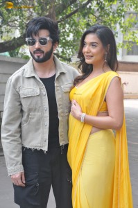 Dheeraj Dhoopar, Divya Agarwal, and Nargis Fakhri promote Tatlubaaz on November 17, 2023