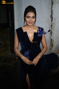 Indian actress tejasswi prakash ravishing looks in a blue dress
