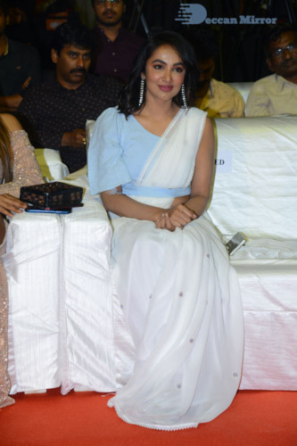 Telugu Actress Tejaswi Madivada at a movie function