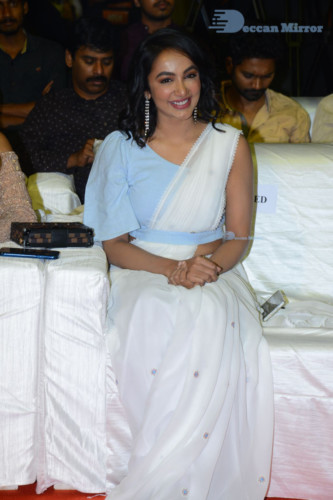 Telugu Actress Tejaswi Madivada at a movie function