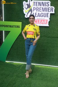 Tennis Premier League Auction 2025 attended by Leander Paes, Rakul Preet Singh, Sania Mirza, and Sonali Bendre